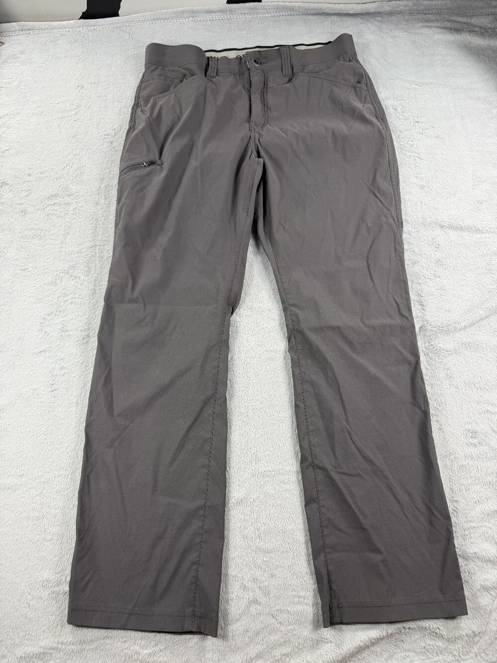 Orvis Pants Mens 34x30 Gray Tech Performance Stretch Hiking Outdoor